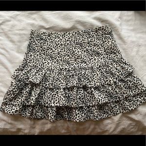 Printed mini skirt